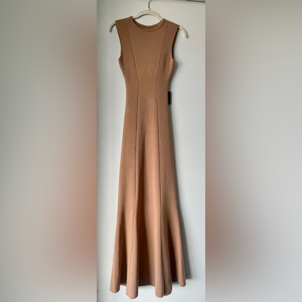 Express Tan Maxi Dress - Picture 1 of 4